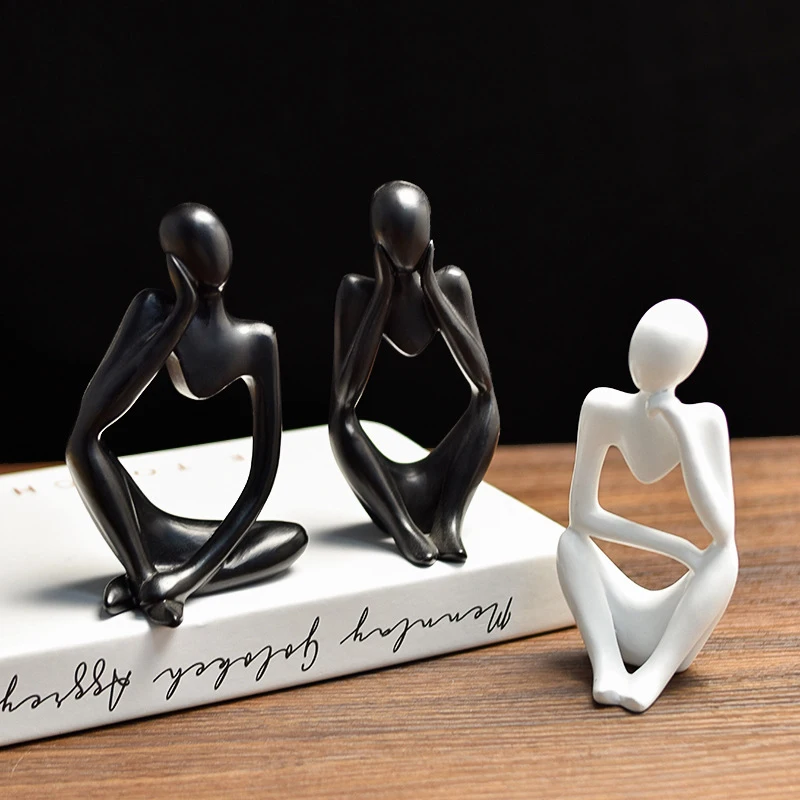 Мини-фигурка абстрактный герой статуя из смолы скульптура Декор для дома