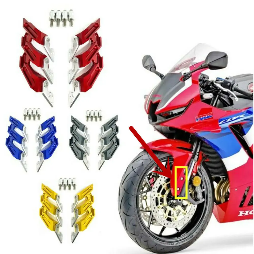 

For Honda CBR 600RR 2005-2021 Front Fork Fender Side Mudguard Hugger Sliders