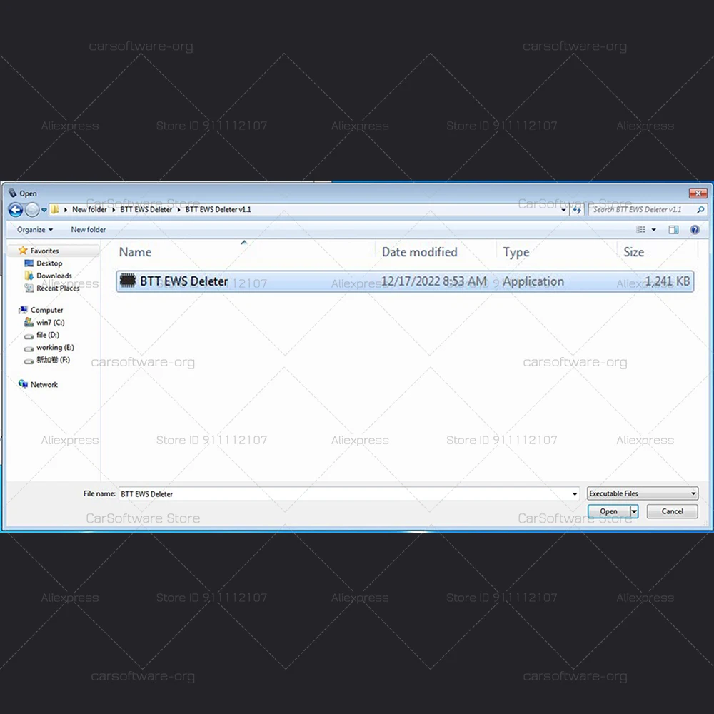BTT EWS Deleter V1.1 с ключом Предупреждение двигателя Электронная дорожная блокировка Система диагностики программного обеспечения Инструмент ЭБУ Широкая совместимость (art.: 3920cfce79803) - 3920cfce79803