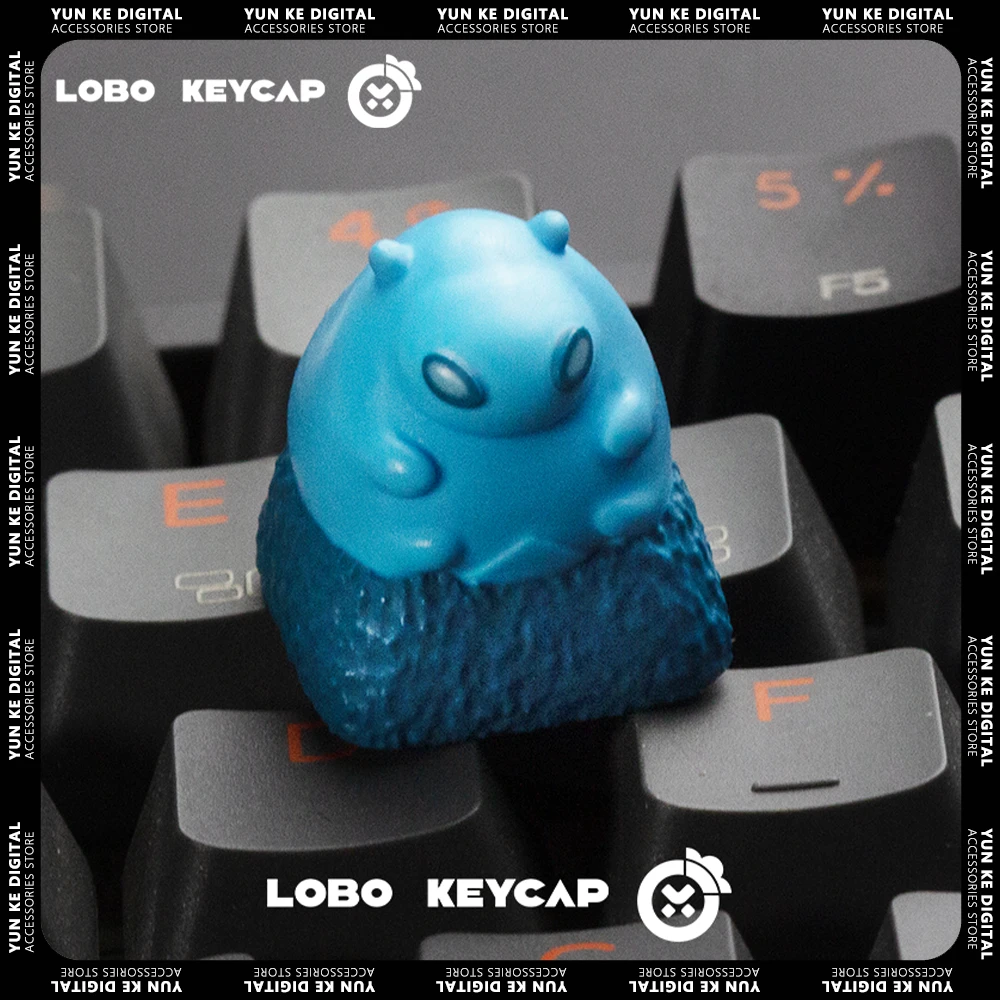 LOBO Valorant Keycap Hand-made Resin Cute Mechanical Keyboard Keycaps Customized Gaming Accessories Gifts