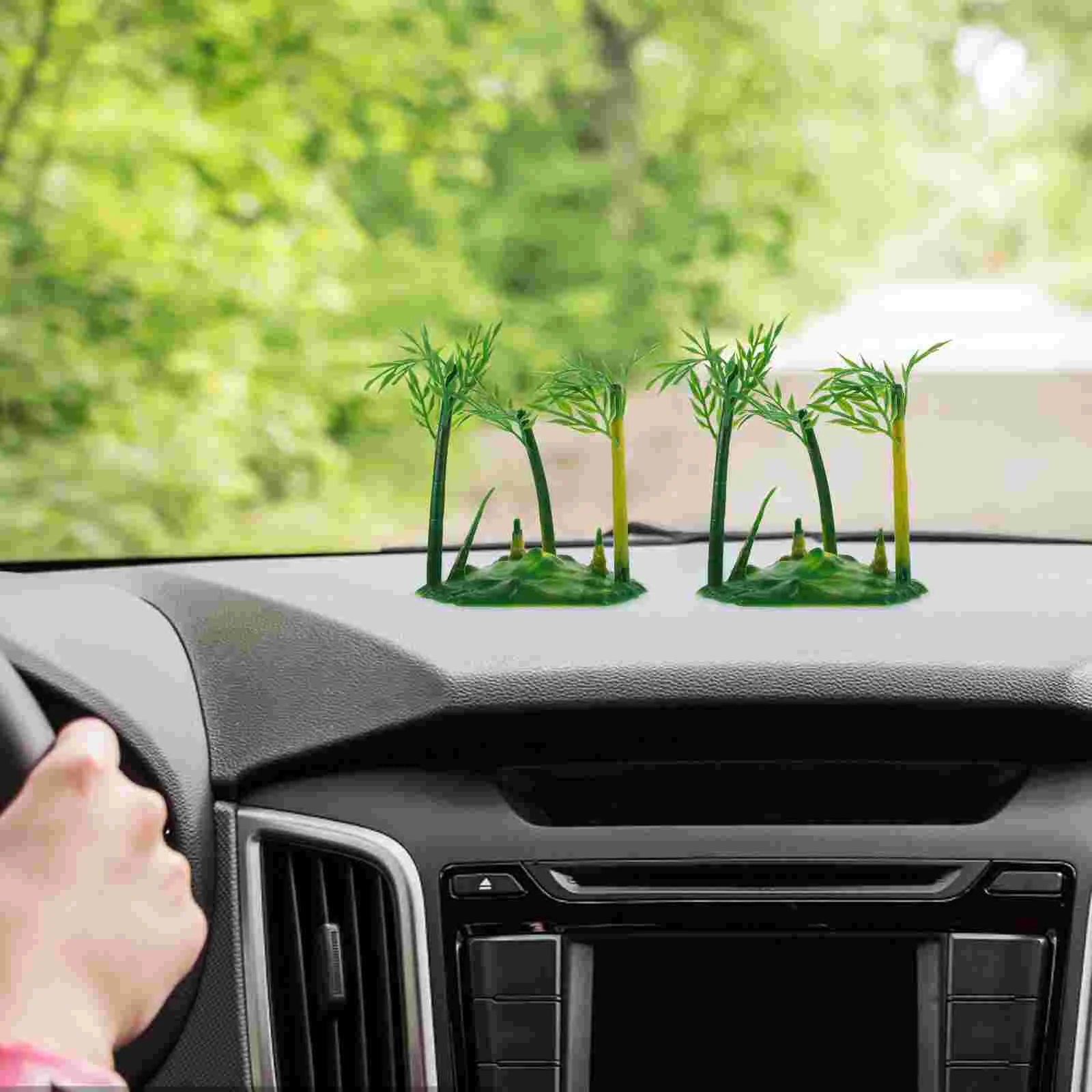 6 шт. Малый бамбуковый фон для украшения дома 12 х10х6 см