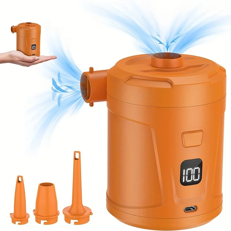 

Портативный Воздушный Насос 5200 мАч Для Кемпинга, Уличный Матрас, Надувной Диван, Кольцо Для Плавания