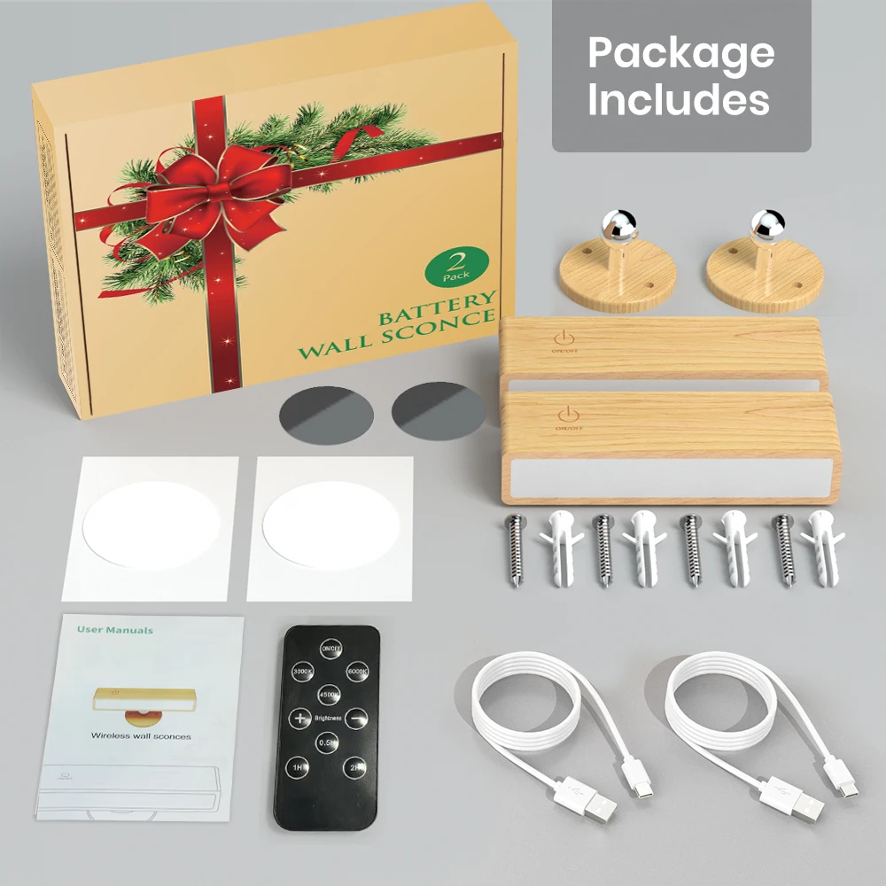 

Беспроводные настенные светильники LED