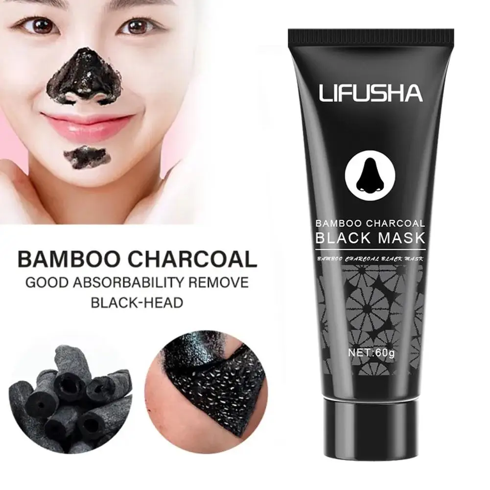 

Deep Cleansing Black Mask Bamboo Charcoal Anti-Acne Dropship Control Care Oil Remover Nose Peal-Off Blackhead Mask Skin Q1D6