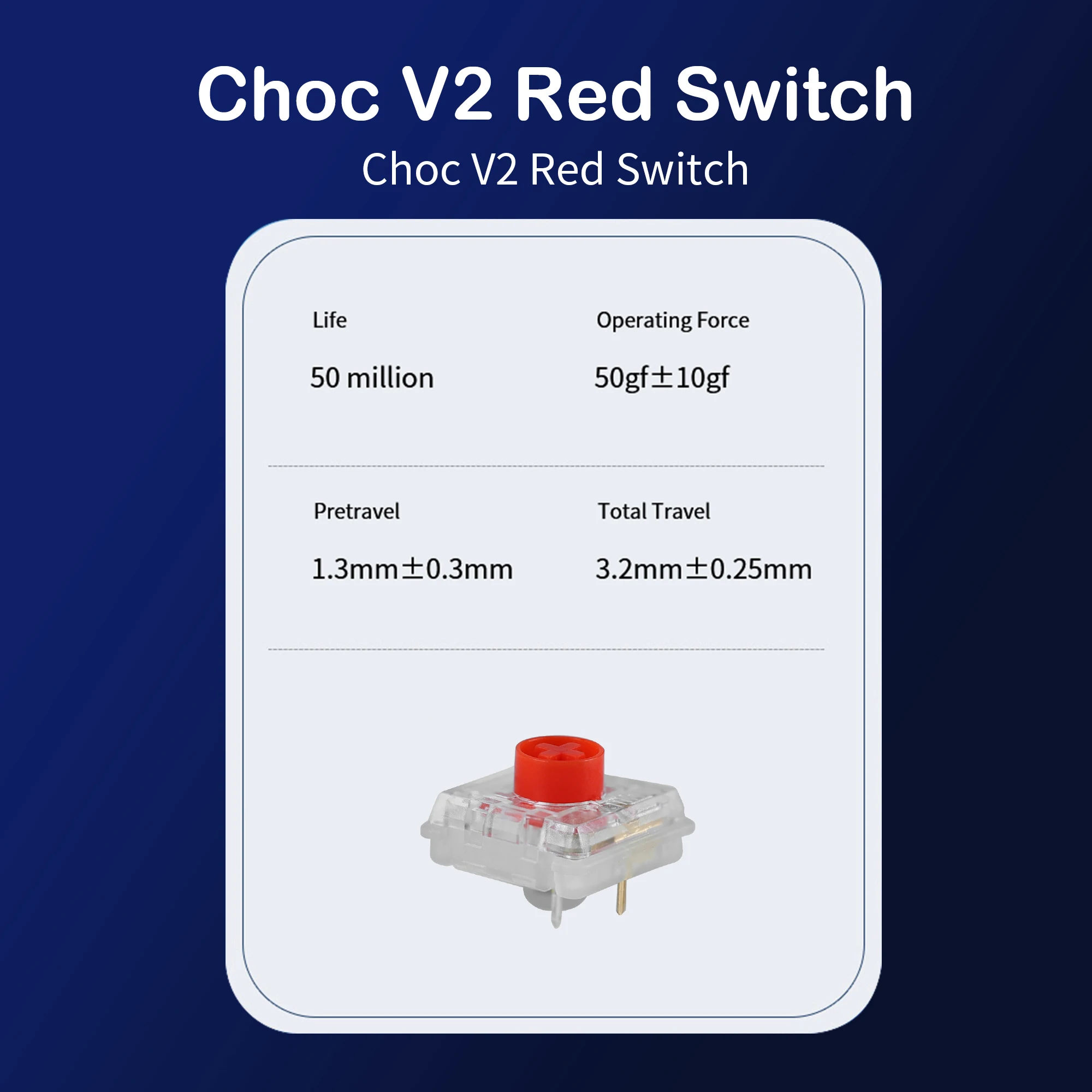 Kailh Choc V2 Low Profile Switch 1353 Chocolate Mechanical Keyboard Switches Custom DIY Tactile Linear Red Brown