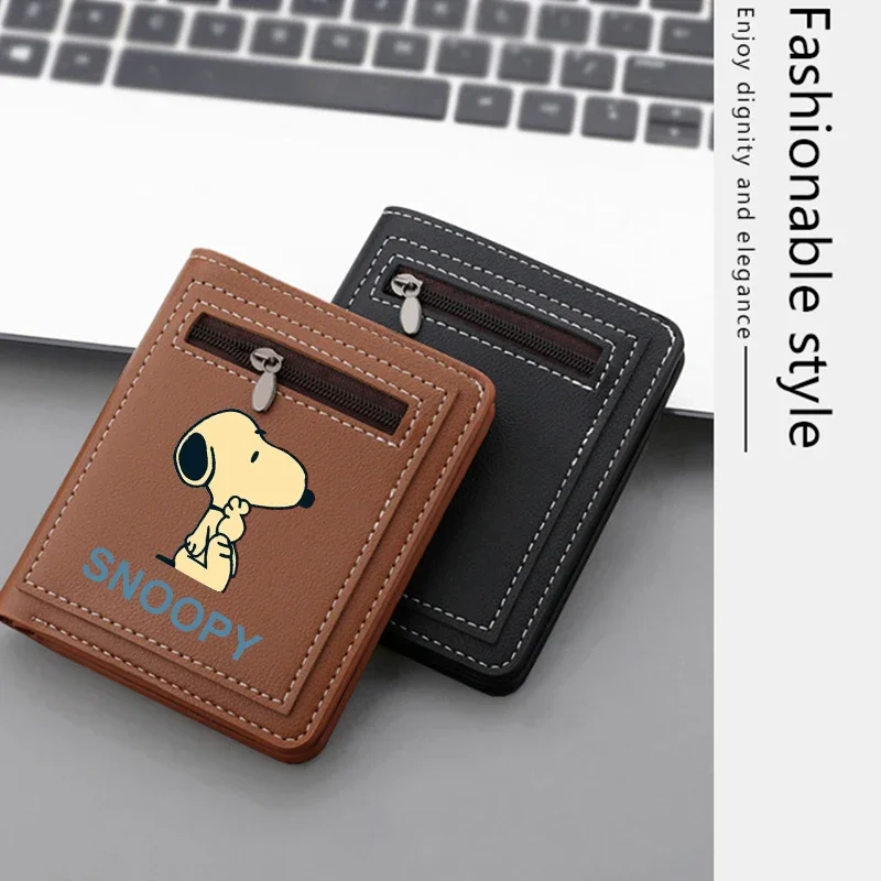 Женские короткие кошельки с рисунком Снупи кошелек для монет сумки женщин