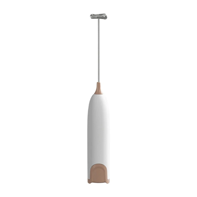 Electric Milk Frother Mixer Egg Beater Kitchen Food Stirrer Coffee Cappuccino Creamer Whisk Blender -White Coffee