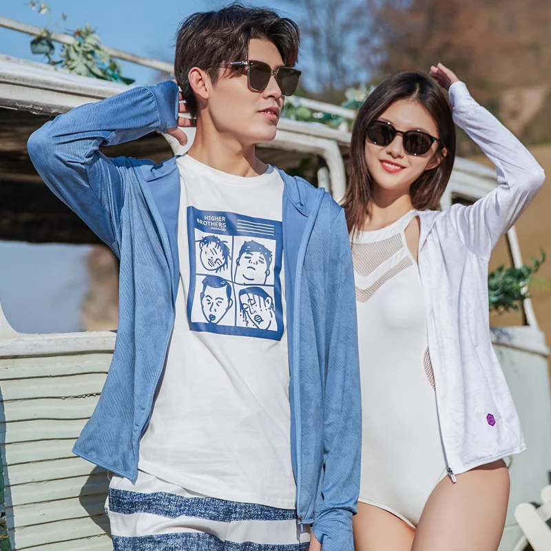 Парная летняя тонкая спортивная Солнцезащитная одежда новинка 2022 кожаная для