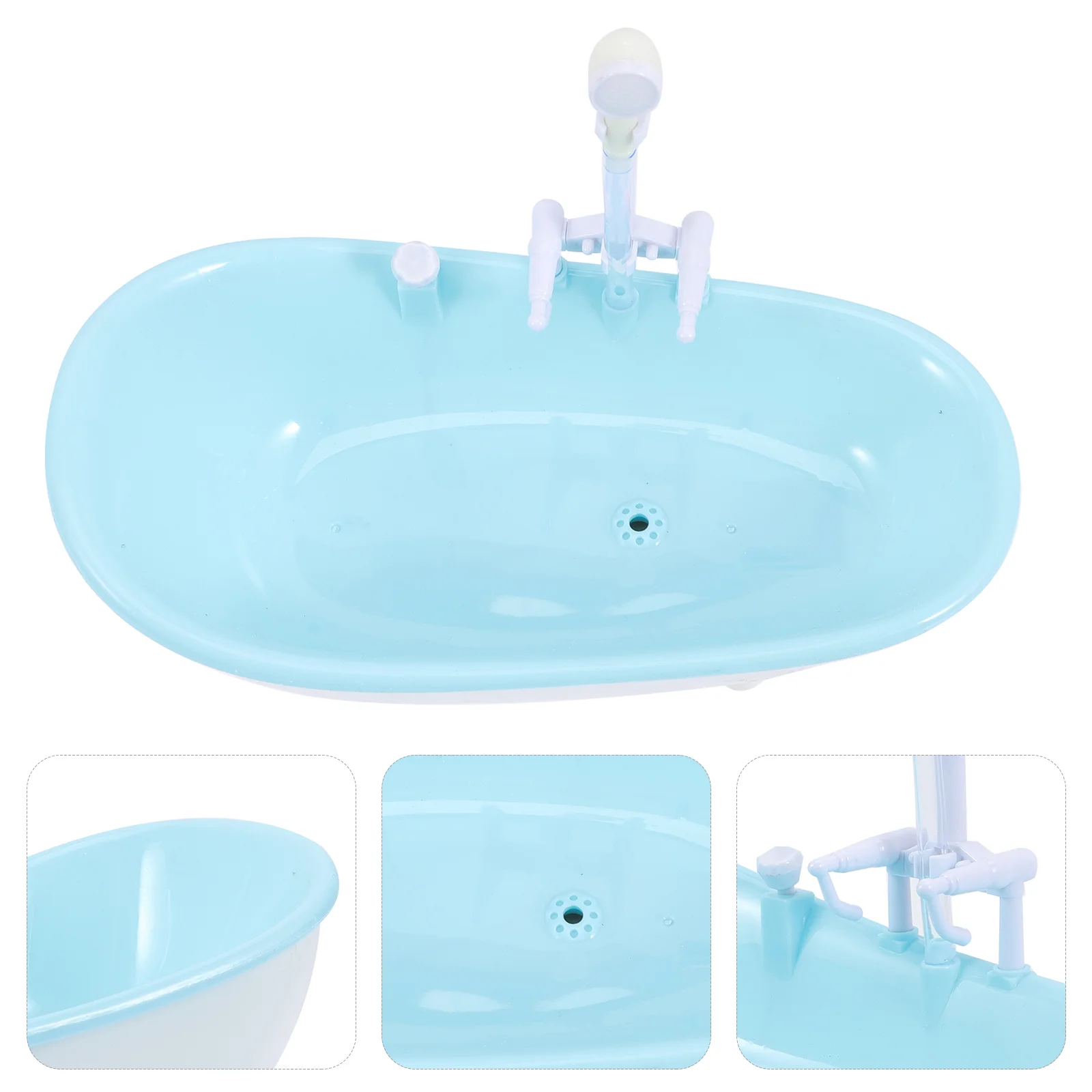 

Bathtub Toy Model Electric Water Spraying Bathtub Kids Pretend Play Toy