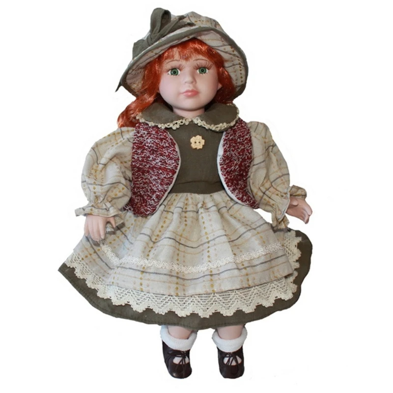

Викторианская фарфоровая женская кукла принцесса Reborns, игрушка на новоселье, декор для стола, Прямая поставка