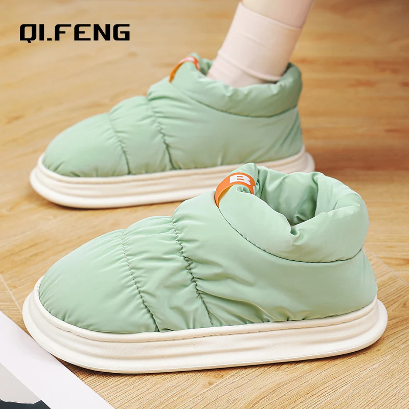 Новинка зимние домашние Повседневные Плюшевые туфли для пар легкие удобные