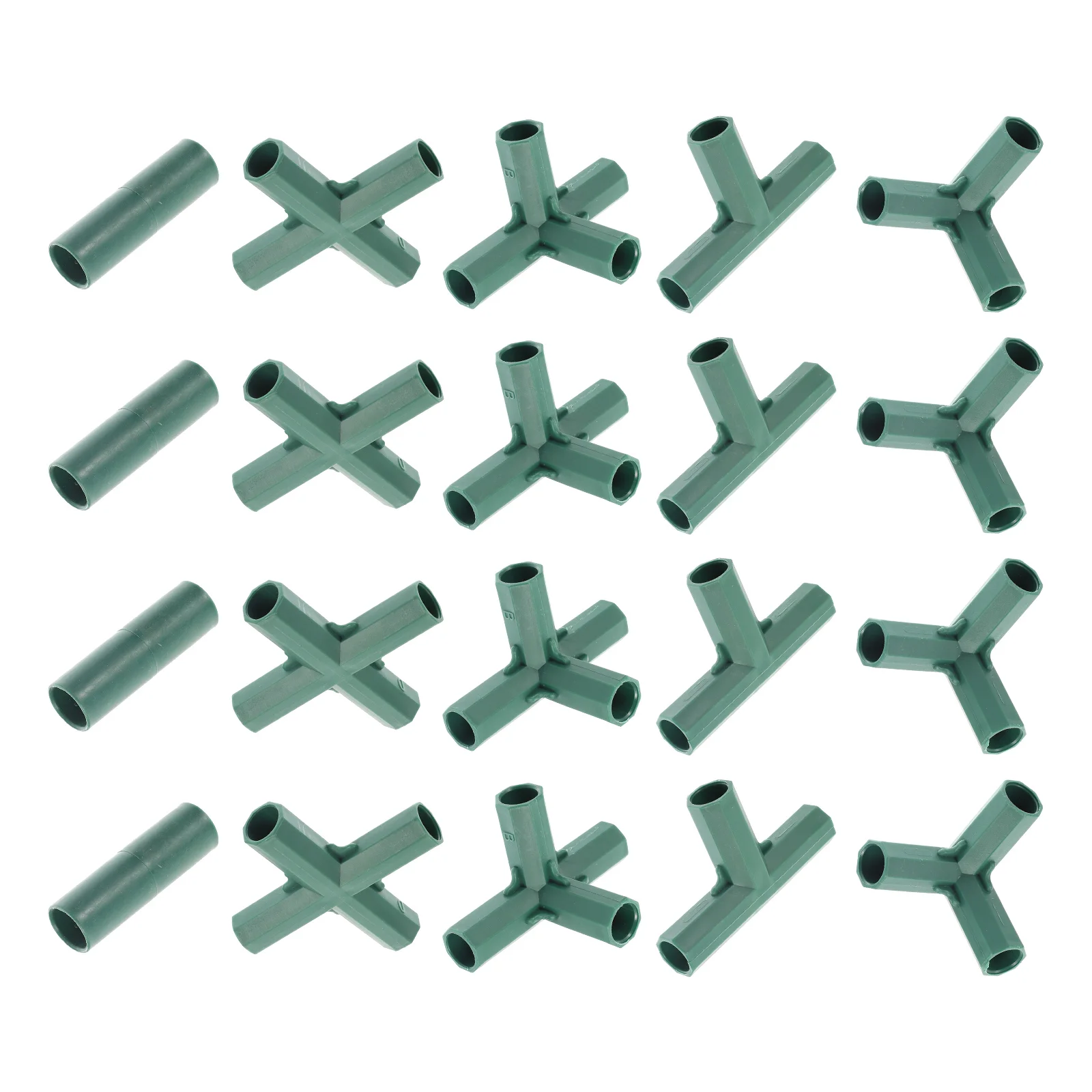 

20 Pcs Greenhouse Connector Three-way Connecting Joint Fence Bracket Pipe Planting Joints Abs Gardening Tools Water Hose
