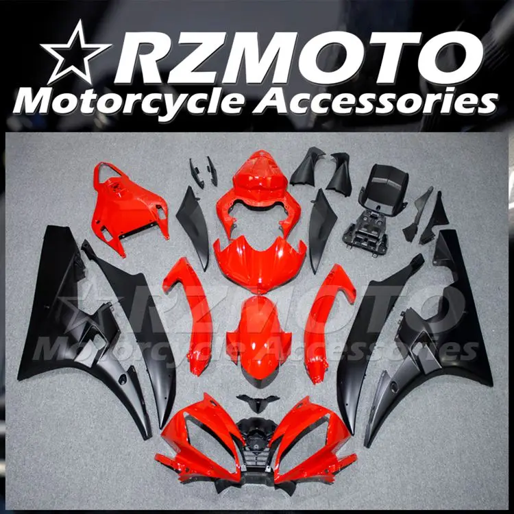 

4Gifts Style New ABS Motorcycle Fairings Kit Fit For YAMAHA YZF- R6 2006 2007 06 07 Bodywork Set Red Black