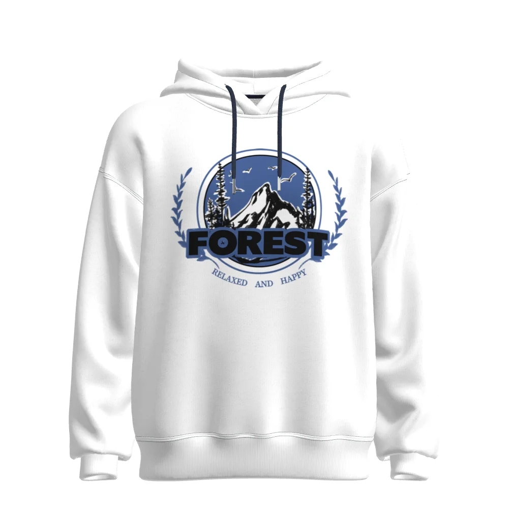 

Fashion Men's Pocket Hoodie Printed Sweatshirt