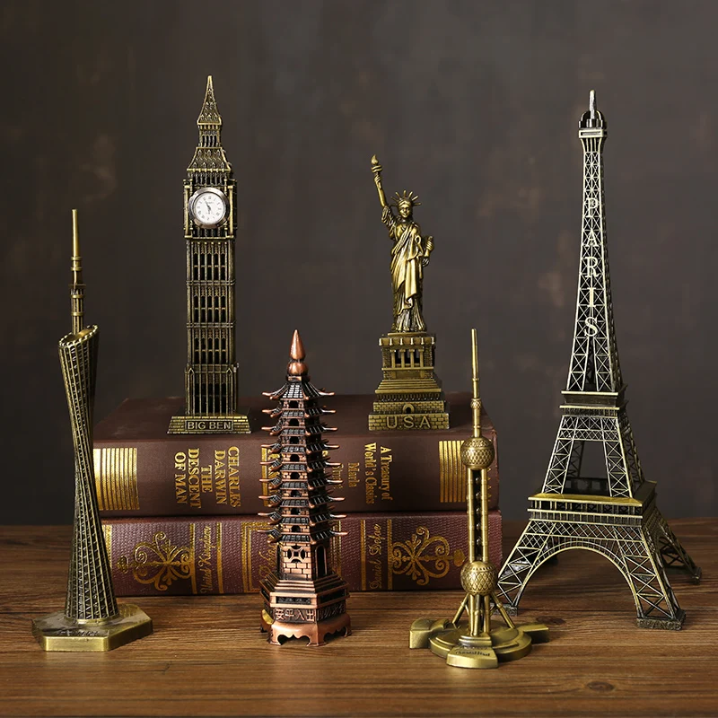 

Home Decoration World Landmark Building Model Decoration, Eiffel Tower Creative Living Room, Wine Cabinet, Porch