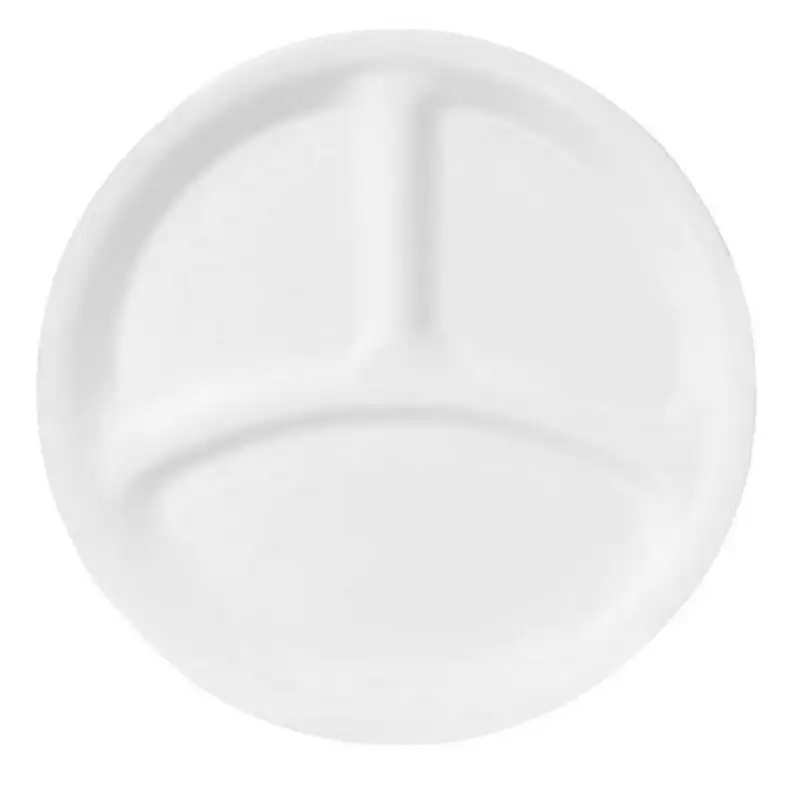 

Frost White, Round Divided Dinner Plate, 10.25