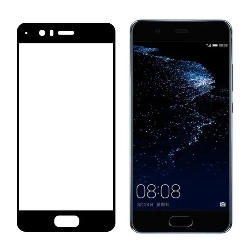 

2PCS Tempered Glass for Huawei Mate 10 9 8 Pro Black Edge Clear Screen Protectors for Huawei P10 Lite Plus Protective Glass Film