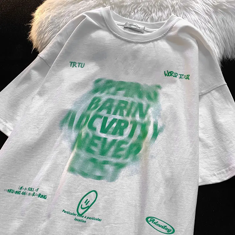 Футболка женская с коротким рукавом модный брендовый Свободный Топ в стиле