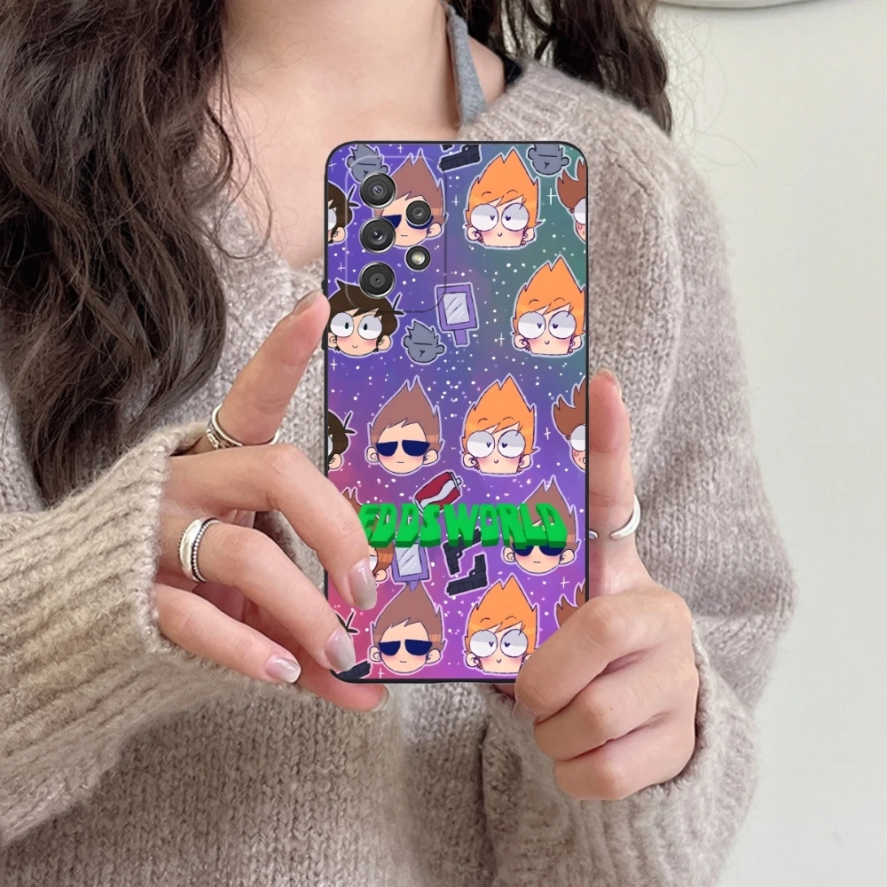 Крутой чехол Eddsworld для мобильного телефона Samsung Galaxy A91 73 71 70 54 53 52 34 24 23 21 S черный