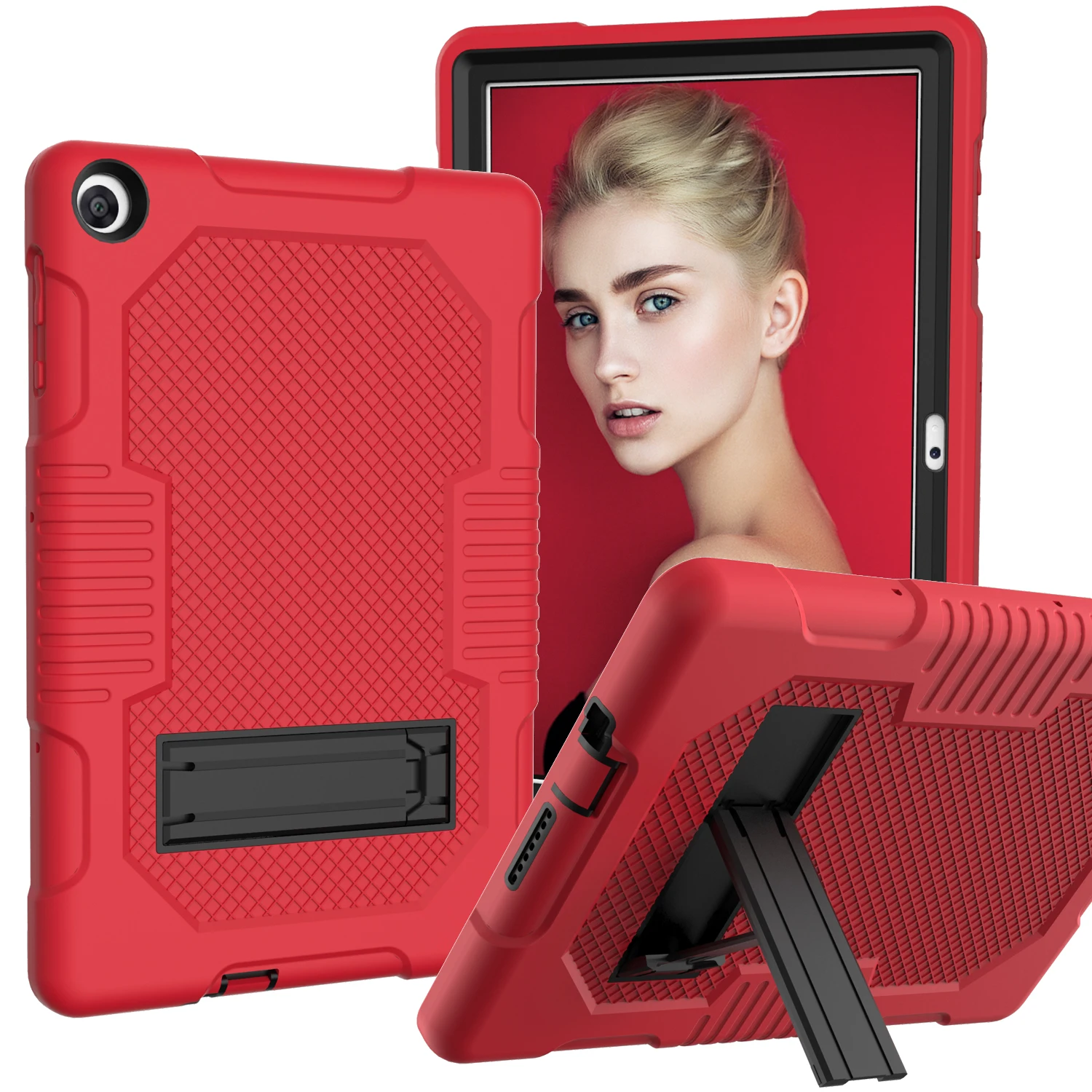 

New Armor Case For Huawei MatePad T10 9.7 T10S 10.1 2020 Kids Safe Heavy Duty Silicone Hard Cover Model AGS3-L09/W09 AGR-L09/W09