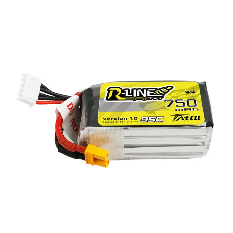 TATTU-R-LINE 1 0 14 8 V Lipo аккумулятор 750mAh 95C для радиоуправляемого FPV самолета