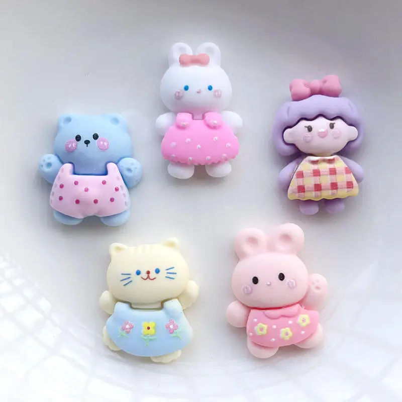 

10 шт./Лот, кошка, кролик, медведь, девочка