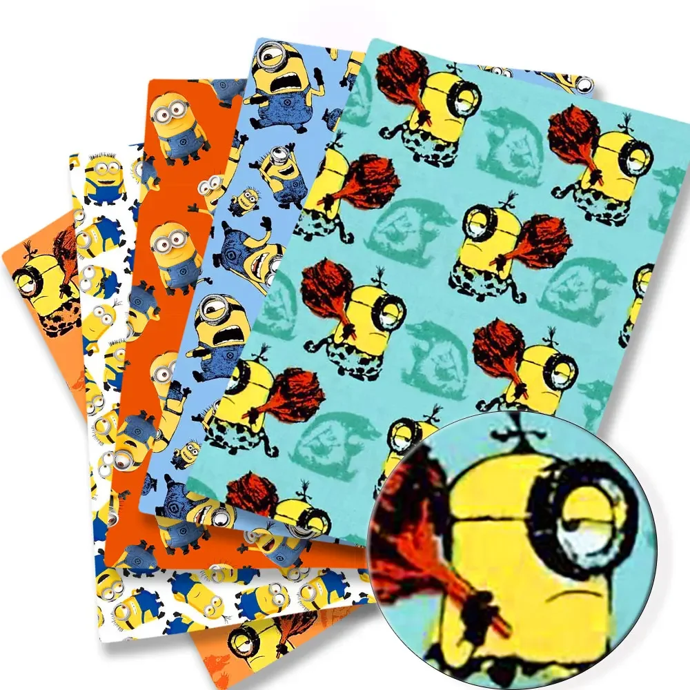 BEAST KINGDOM Миньоны хлопковая ткань с героями мультфильмов лоскутная детский