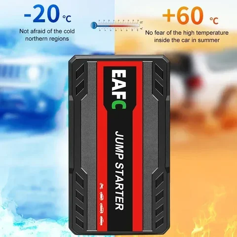EAFC Jump Starter Power Bank 12 В Усилитель для запуска автомобиля 600A Быстрое зарядное устройство Устройство автоматического запуска Powerbank Бензиновый дизель