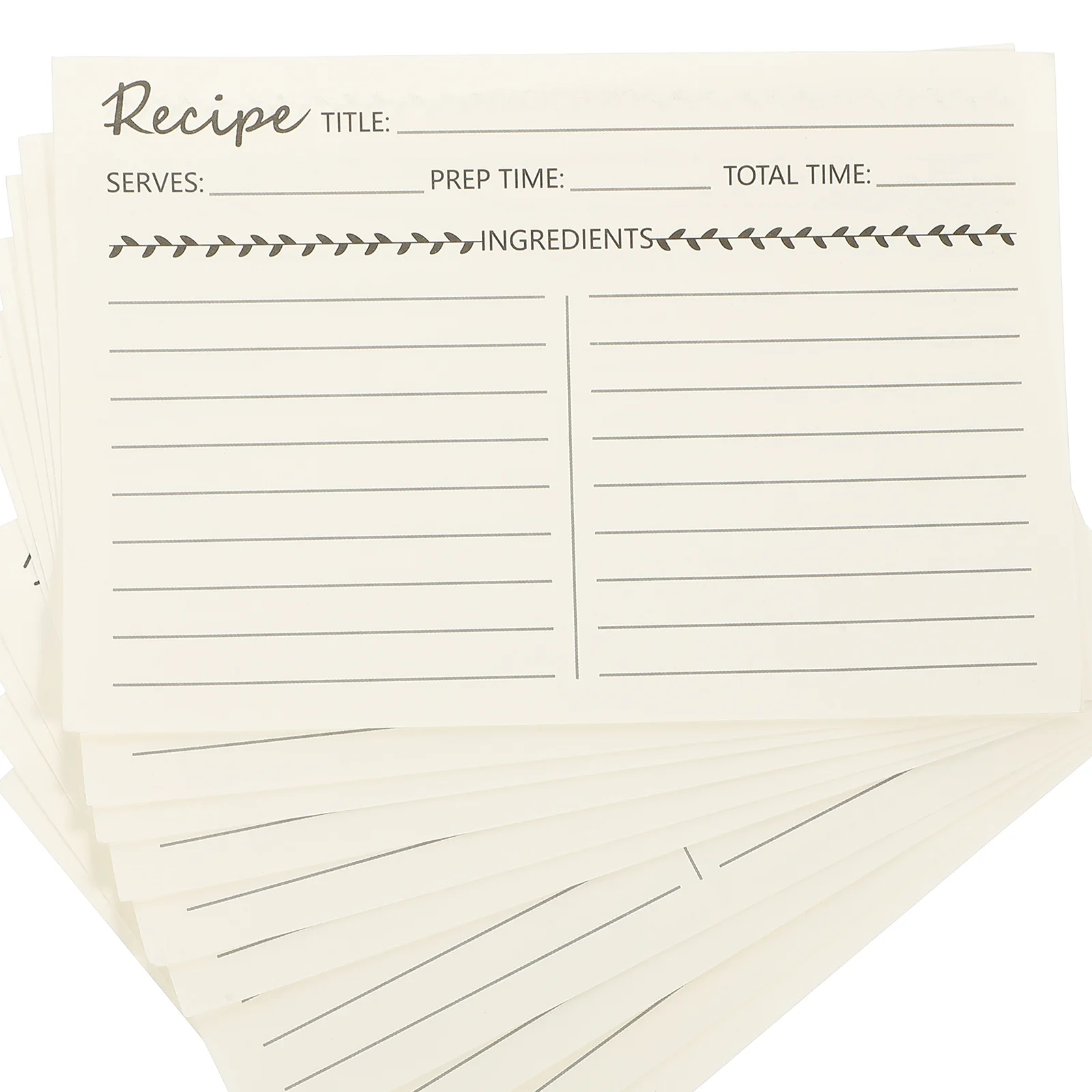 

Recipe Note Paper Cooking Diet Blank Dietary Decorative Bridal Kitchen Shower Wedding Notecards Diy Party Pages Convenient Chef