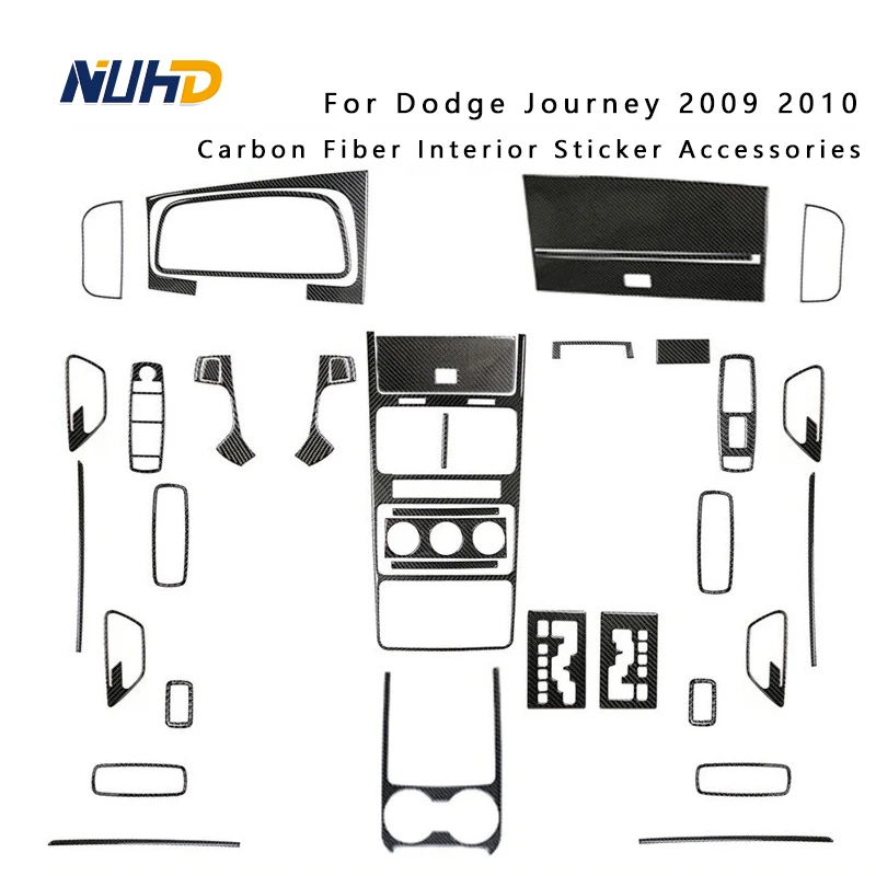 

Наклейка для украшения автомобиля из углеродного волокна для Dodge Journey 2009 2010 полный набор из различных деталей Автомобильная наклейка для вн...