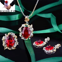 wholesale je346 european fashion new woman party birthday wedding gift shiny 18kt gold necklaceringearrings jewelry set