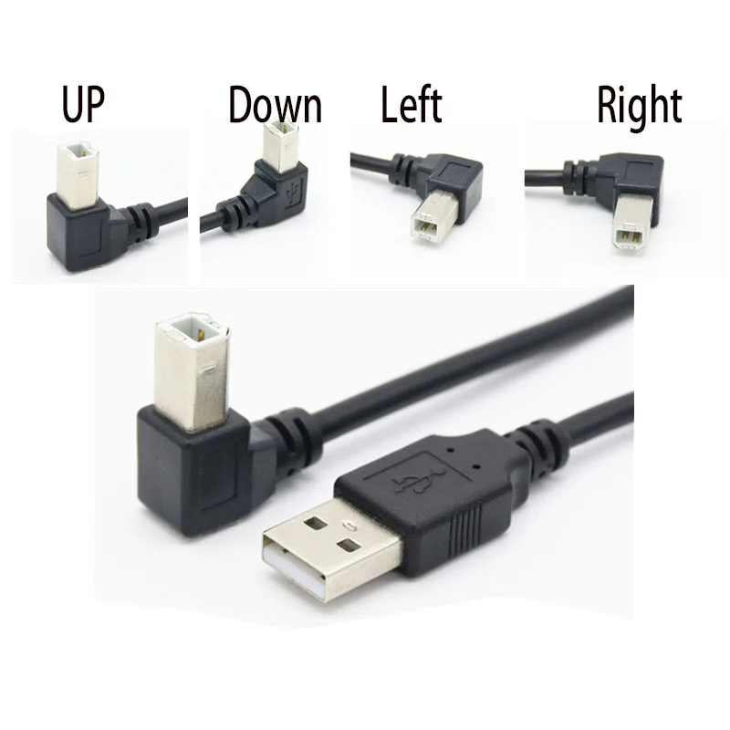 USB 2,0 кабель для сканера принтера, 30 см, 50 см, 1 м, 150 см, 1 фут, 5 футов