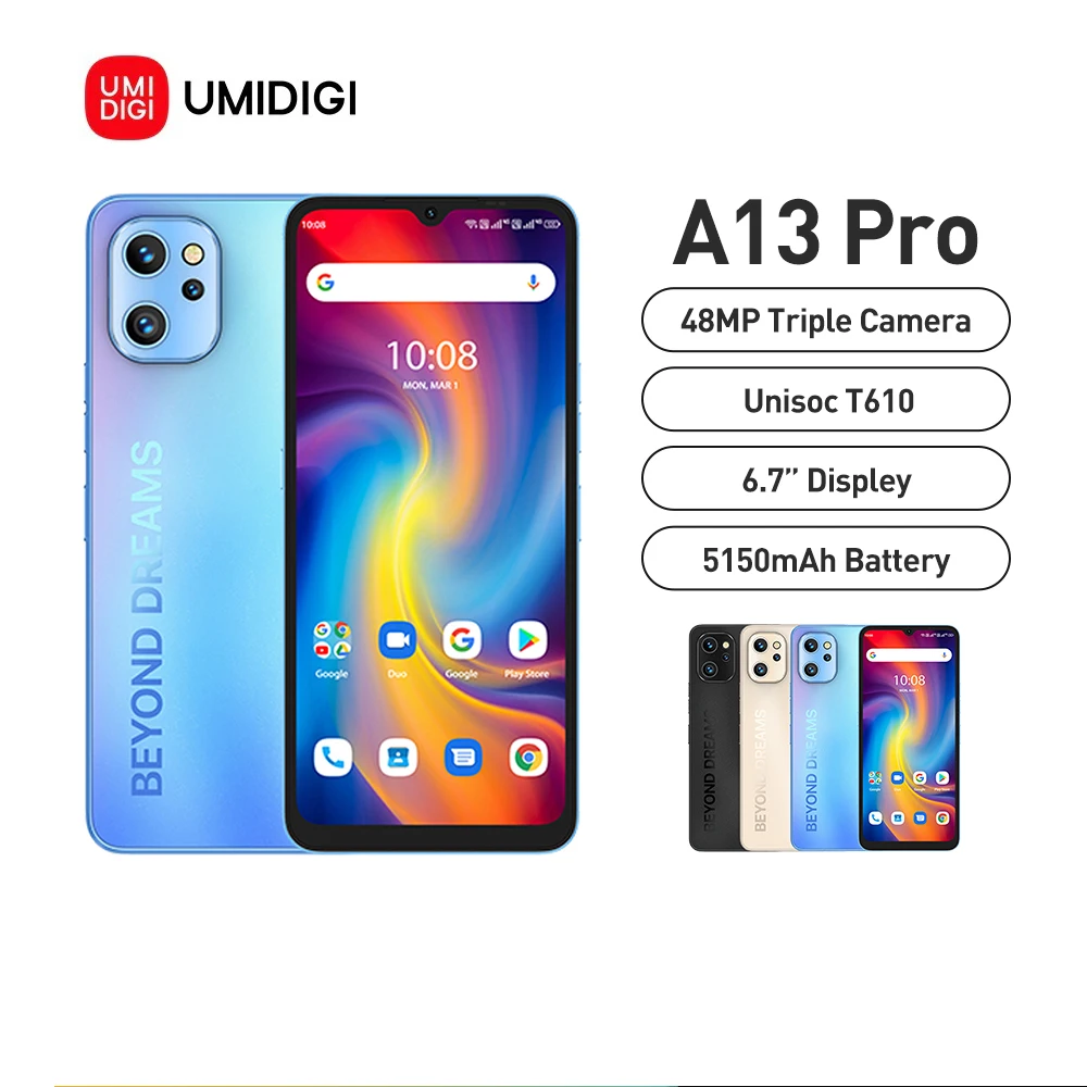 UMIDIGI A13 Pro Global Version Android 11 128GB Smartphone NFC 6.7