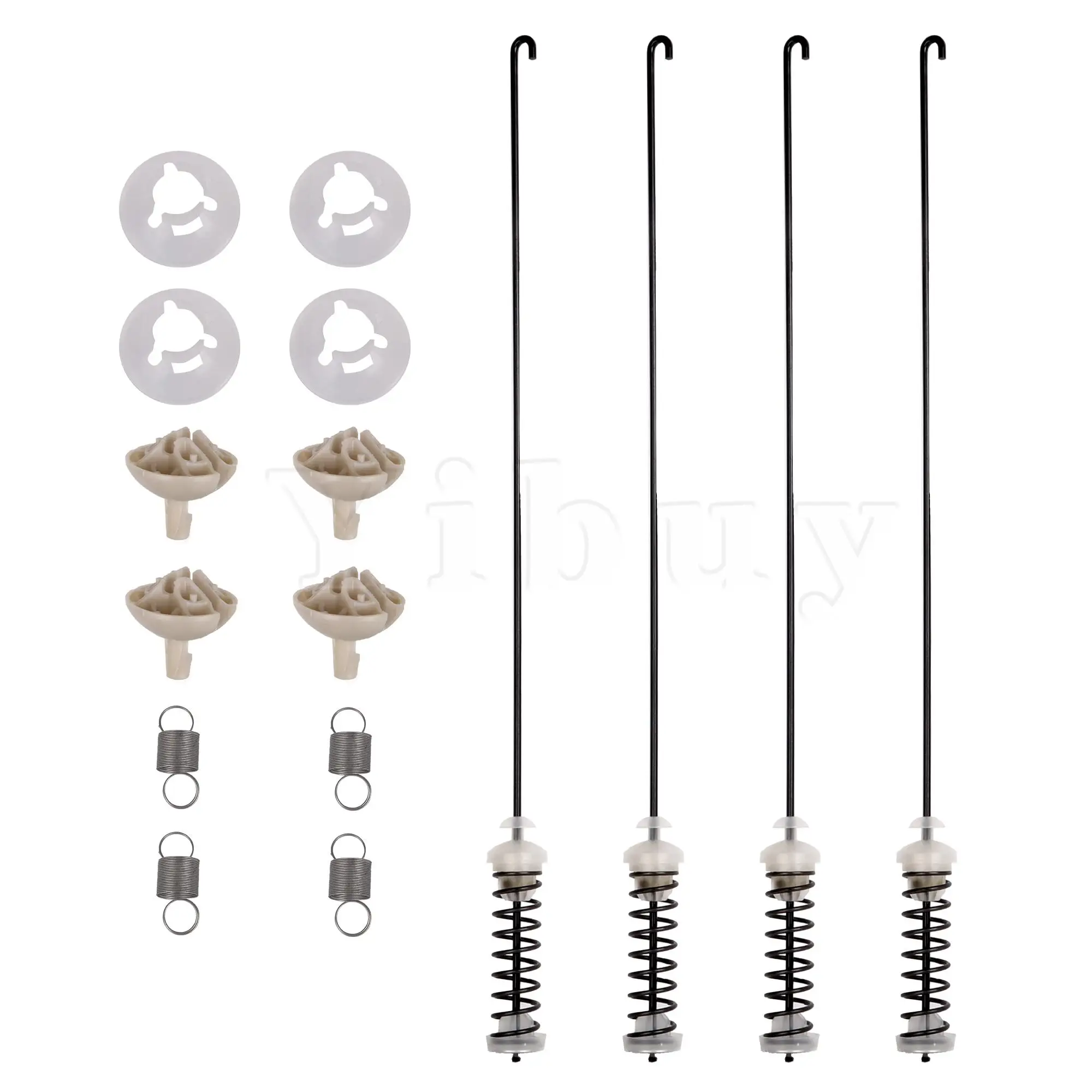 

4 Washing Machine Suspension Rods with 4 Springs Kit W10748952 & 1938554