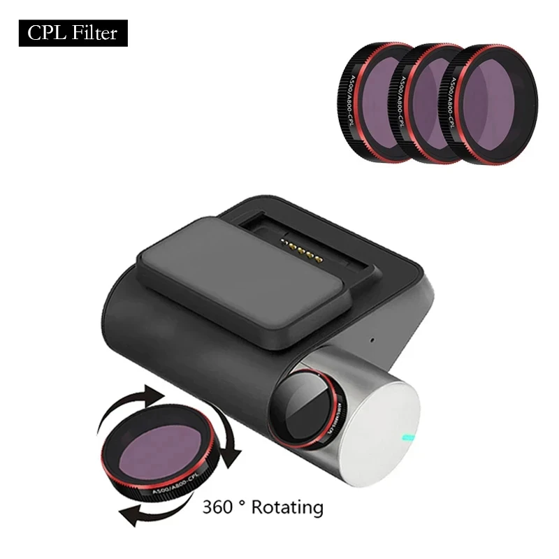 Фото Для 70mai Dash Cam A200 CPL Фильтр для задней камеры 70mai RC11 CPL Фильтр ДЛЯ 70mai A200 Крепление для 70mai A200 Статические наклейки №3