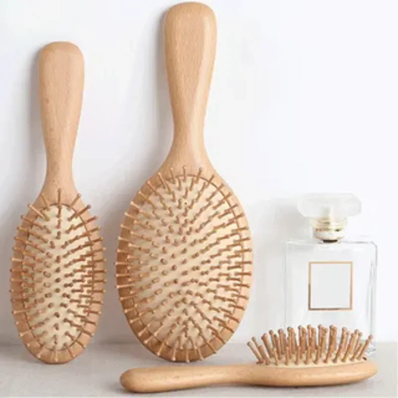 

1PC Wood Comb Professional Healthy Paddle Cushion Hair Loss Massage Brush Hairbrush Comb Scalp Hair Care Healthy bamboo comb