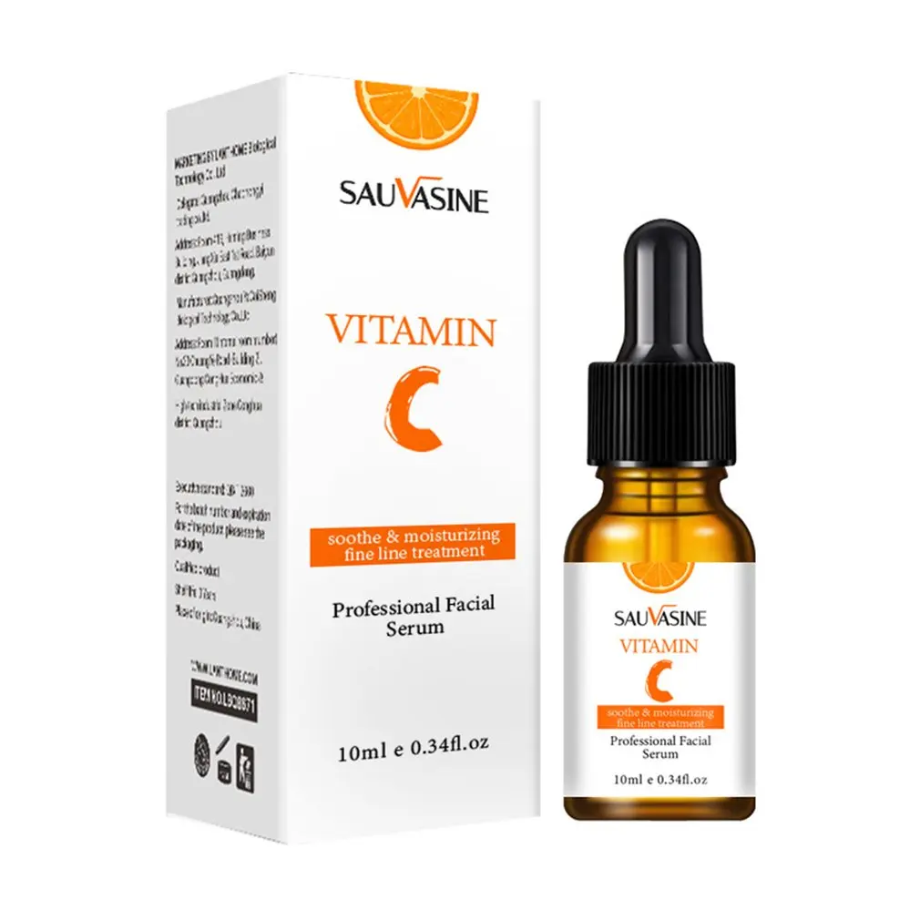 

SAUVASINE Vc Facial Serum 10ml Vitamin C Stock Solution Hydrating Plumping Skin Anti-aging Wrinkle Facial Serum Skin Care