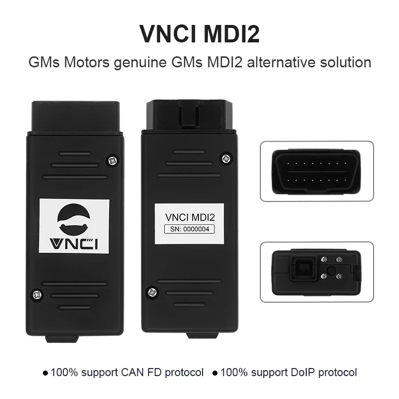 Новейший автомобильный диагностический интерфейс VNCI MDI2 CAN FD DOIP для Cadillac Chevrolet Buick