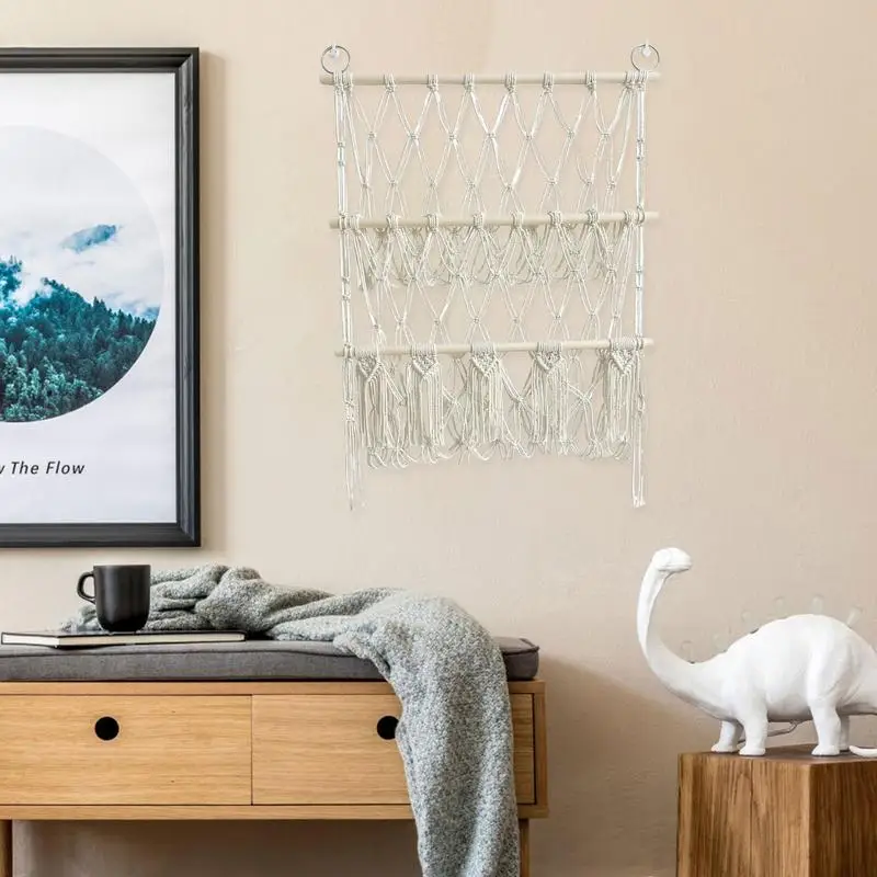 Двухслойная детская игрушка-макраме для хранения украшение в стиле бохо комната
