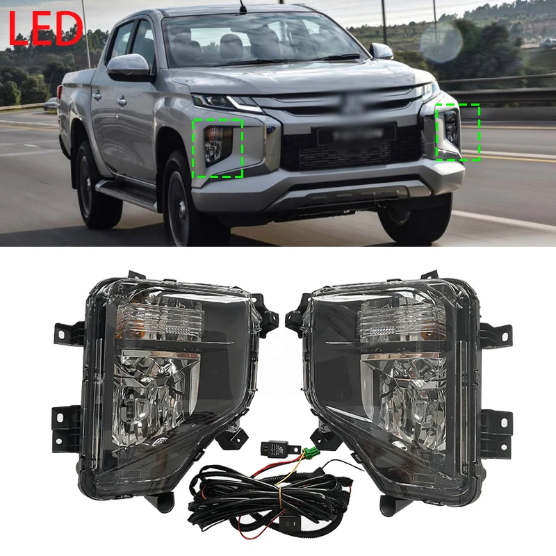 

Front Daytime Running Light Driving light Car light headlight Fog Lamp For Mitsubishi L200 / triton 2019-2021 Fog Lamp Assembly
