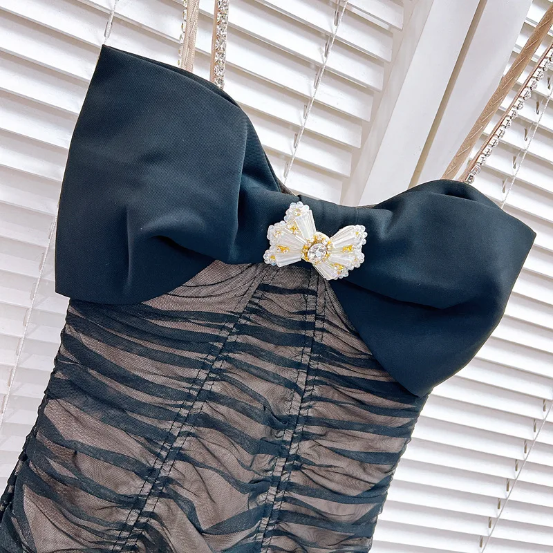 [zoci] Легкий роскошный дизайн в стиле карго от знаменитостей черное сексуальное