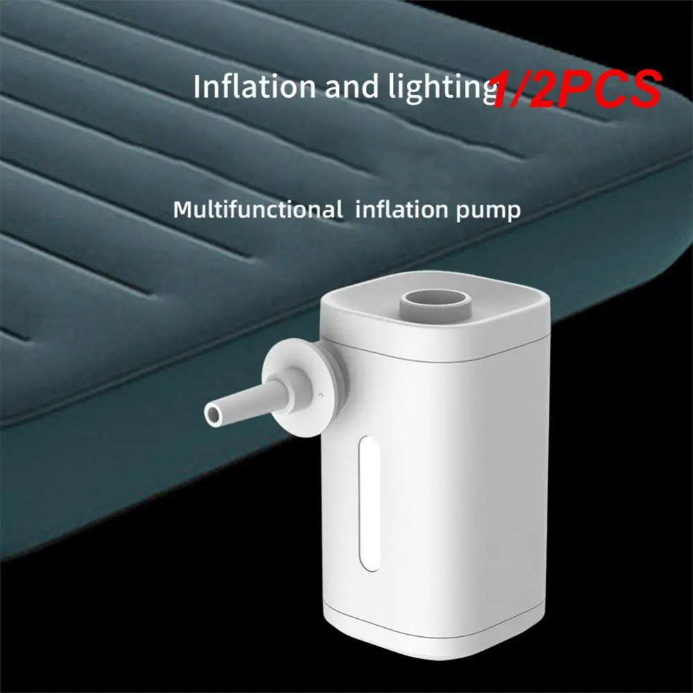

Pump 2 Portable Mini Pump Camping Equipment Electric Inflator USB Charging Illumination For Outdoor