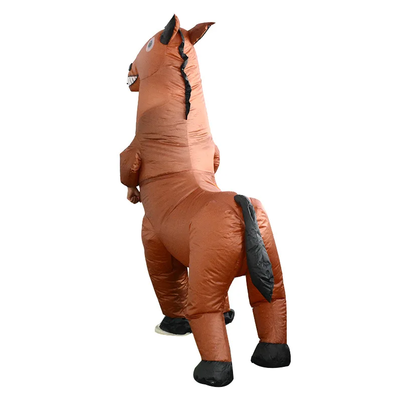 Inflatable Horse Costumes Funny Dolls Halloween Party Performance Carnival Inflatable Costumes for Adult Woman Man