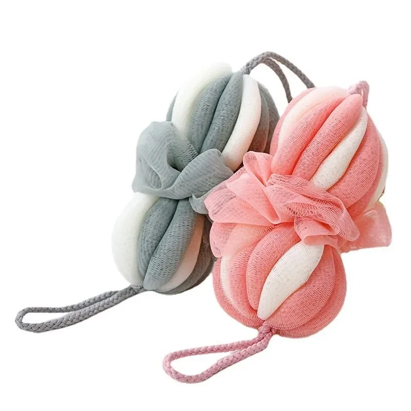 

Girl Strip Not Loose Foaming Net Bath Sponge Flower Ball Scrub Back Bath Towel SPA Supplies Rich Foaming Soaking Bath Enjoyment.