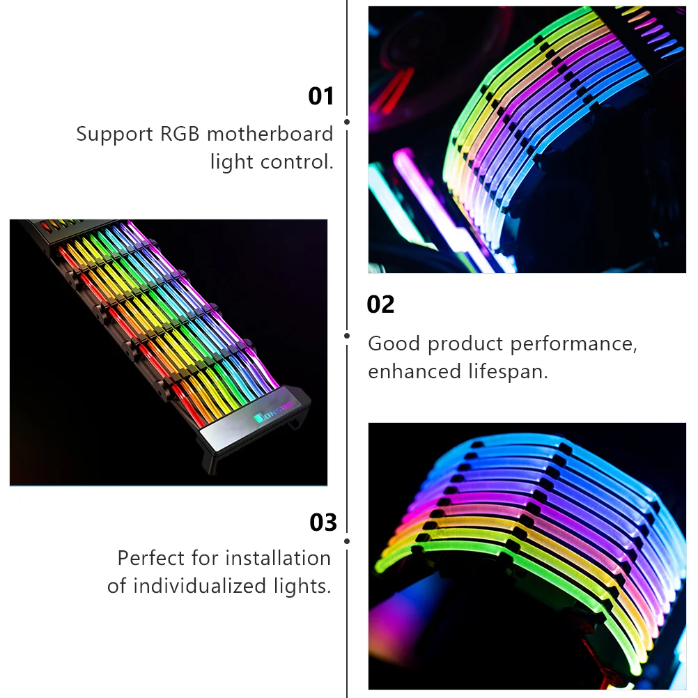 Удлинительный шнур питания 5 В кабель RGB рукав для компьютера 24 контакта ATX MATX Abs GPU