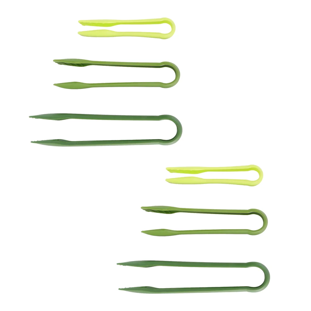 

Многоразовые пластиковые щипцы для хлеба, 2 комплекта, антипригарные клипсы для барбекю, пищевые щипцы