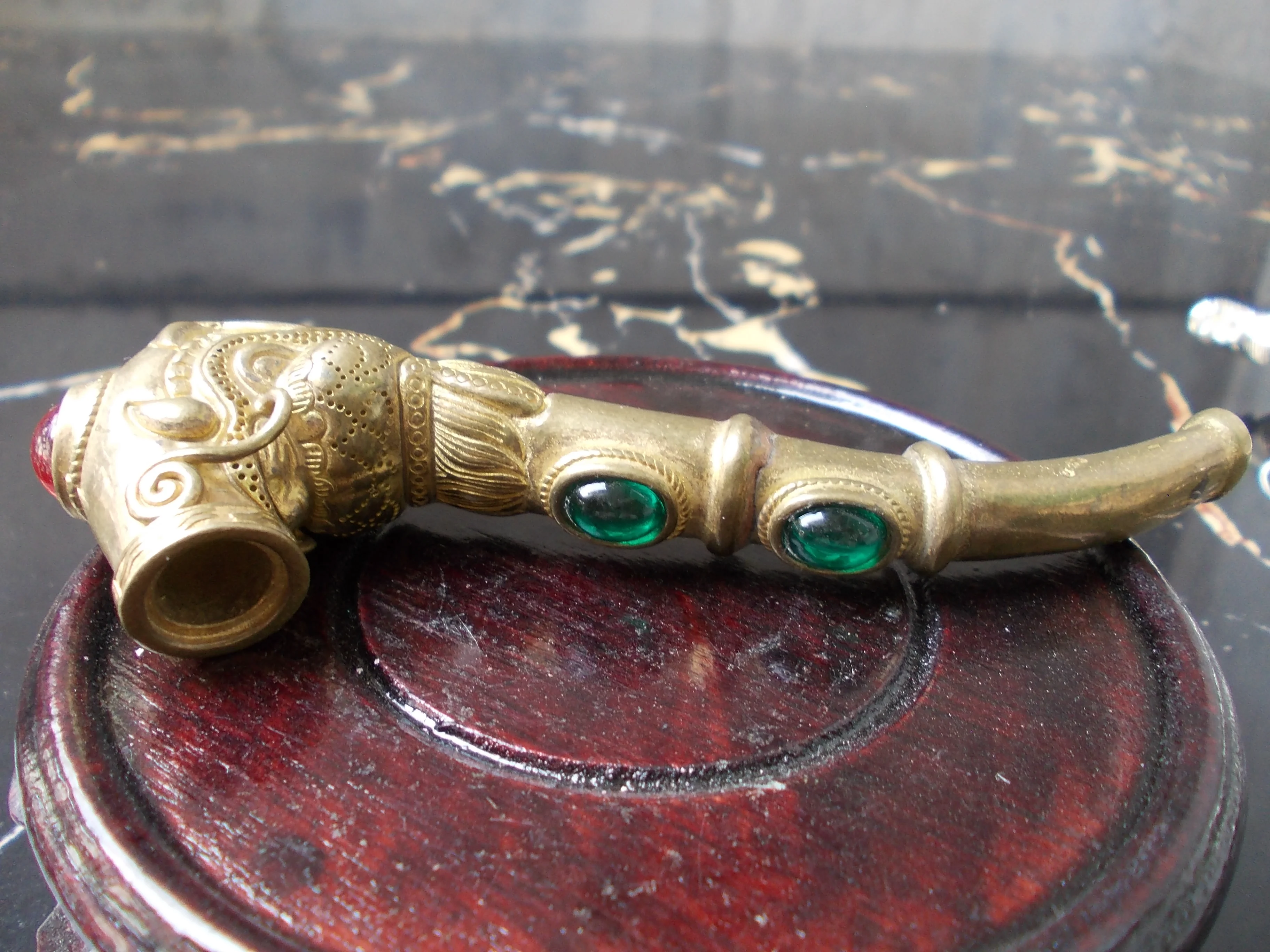 

Античный Ретро Чистая Медь Дракон Феникс узор сигарета фильтр табак мешок подарок на день отца