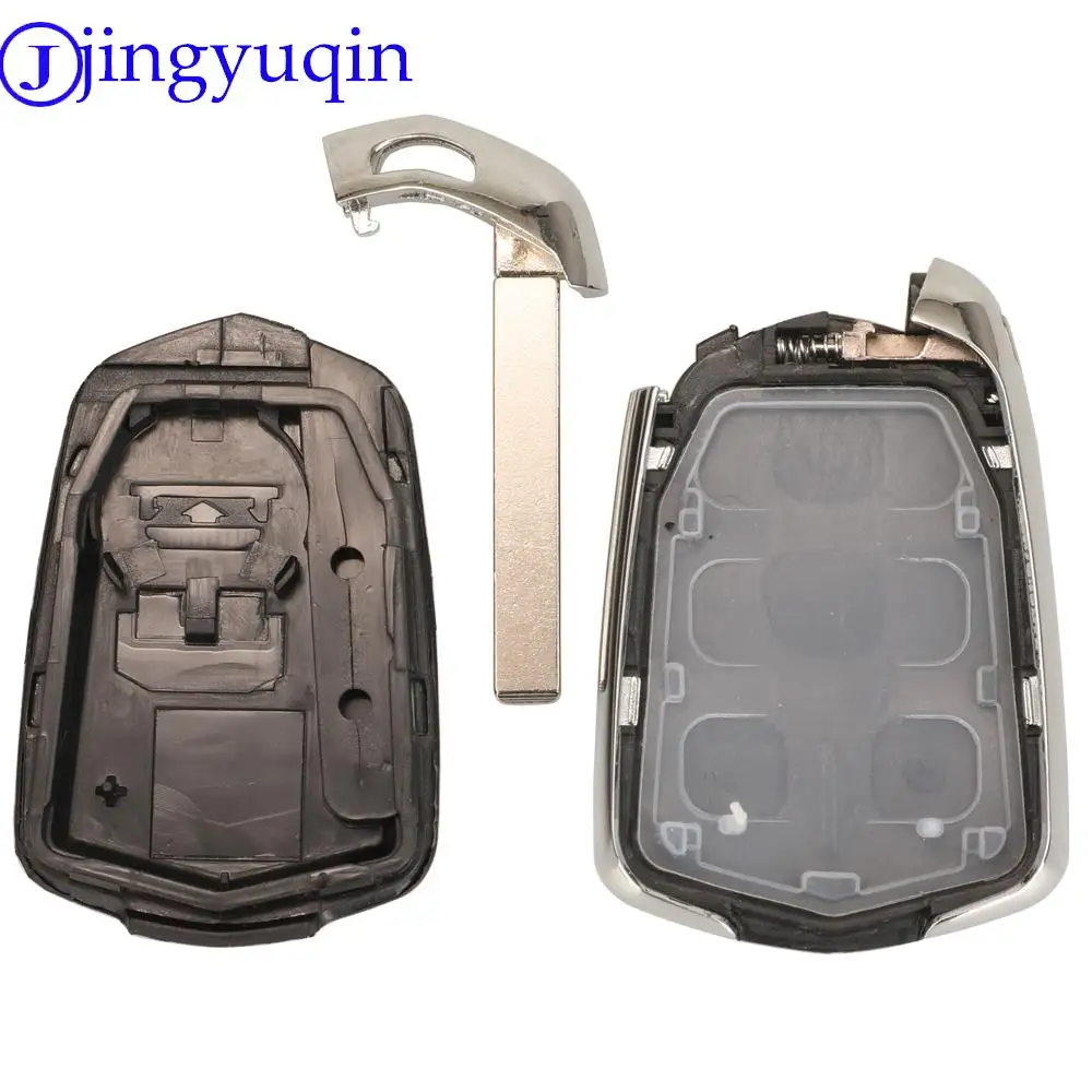 jingyuqin 3/4/5/6 Buttons Smart Remote Control Car Key Shell Case For Cadillac SRX CTS ATS XTS Escalade ESV images - 6