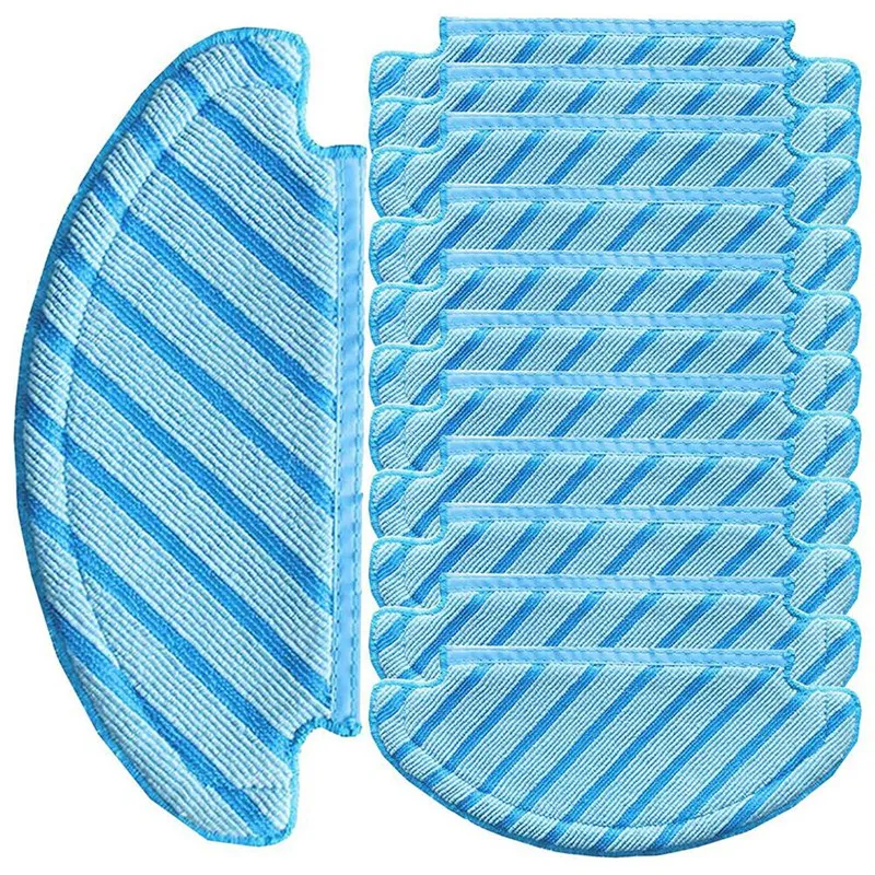 

12 Mop Cleaning Cloth For Ecovacs Deebot Ozmo T8, T8+, T8 AIVI, T8 Max, T9, T9+, Reusable Wipe Mop Cloth Vacuum Cleaner