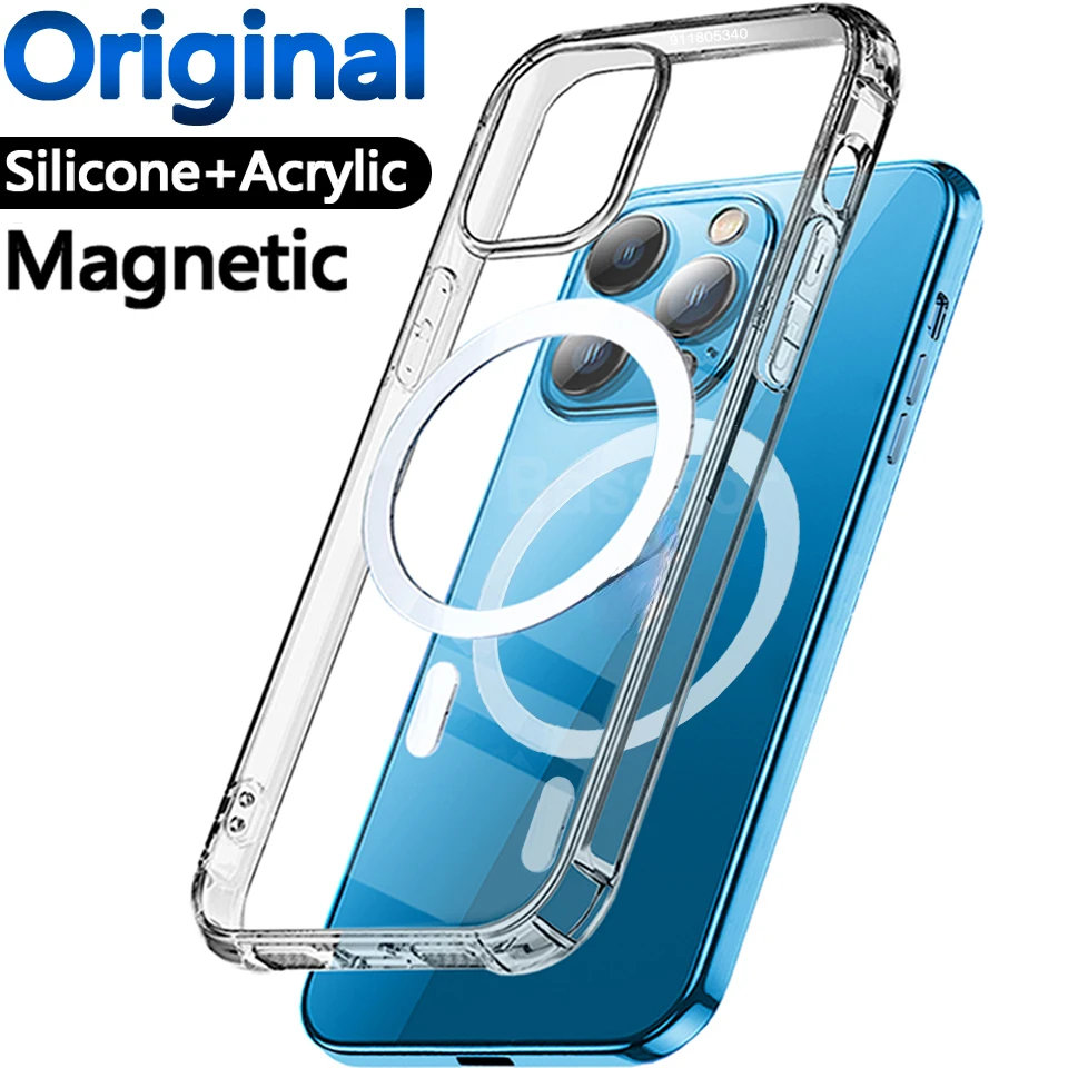 

New Fashion For Apple Case Iphone 12 11 13 Pro Max Mini 7 8 Plus Xr Xs Max X Clear Acrylic Cases Wireless Cover